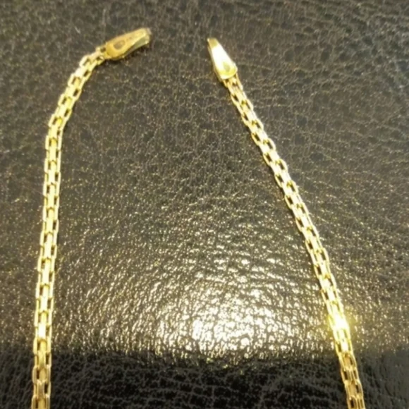 💯 Authentic Vintage 14k gold and genuine large opal chain - Picture 14 of 14